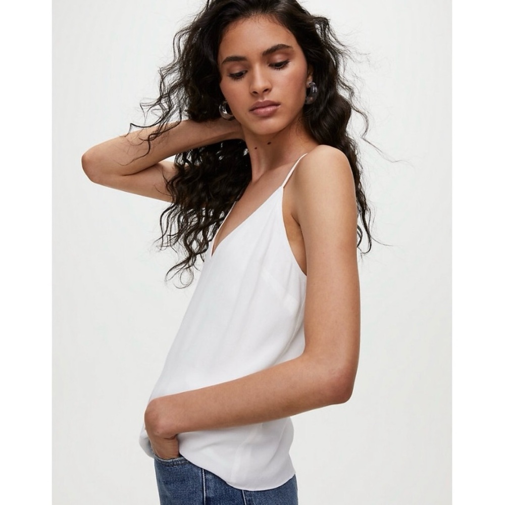 Aritzia Wilfred Free Adjust. Strap Tank White XS